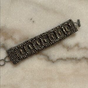 Beaded Gray Bracelet